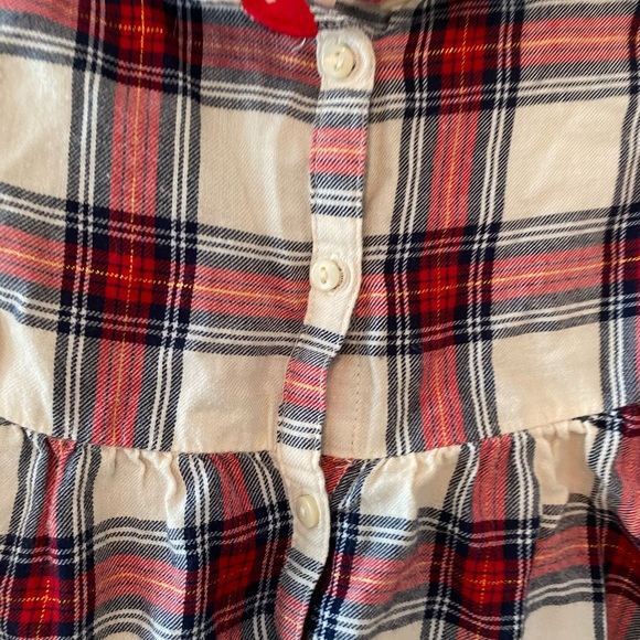 H&M Baby Girl Plaid dress. Red, cream, blue & gold. Great condition size 6-9mth - Picture 3 of 5